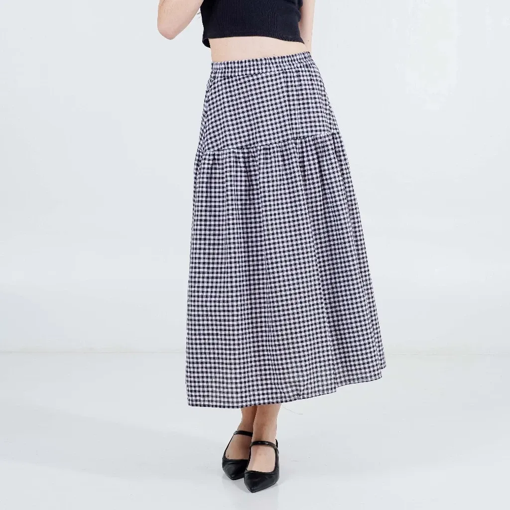 April Rok Maxi Wanita Dealova Skirt Hitam