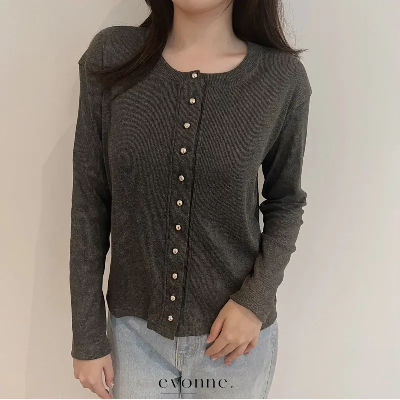 Atasan Wanita Lengan Panjang Knit Blouse