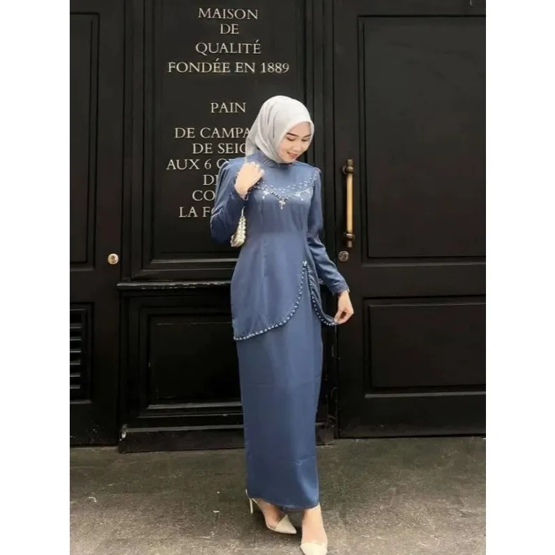 Baju Kurung Melayu Wanita Setelan Pesta Full Payet