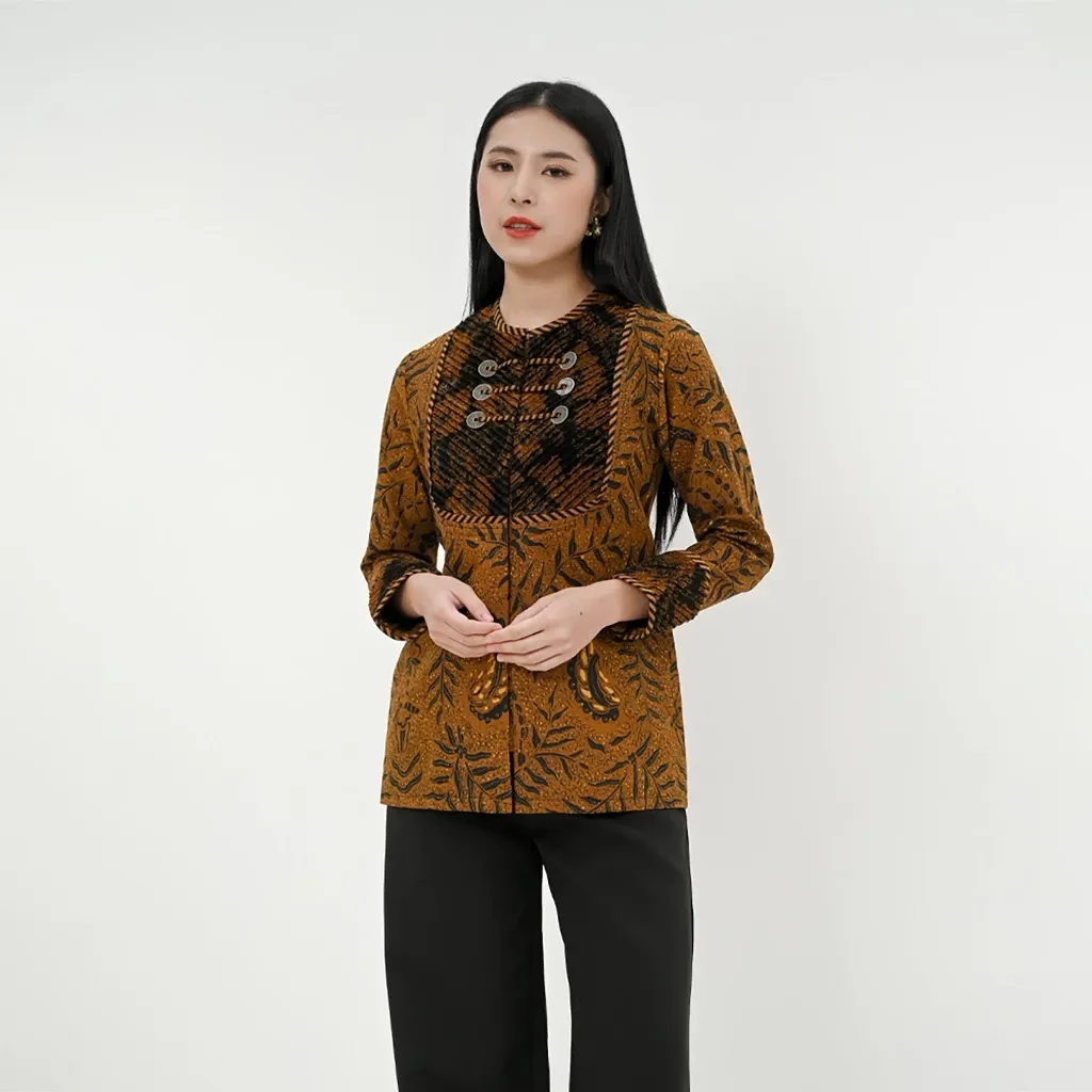 Batik Blouse Wanita Modern Quesera Sogan RMB T3530