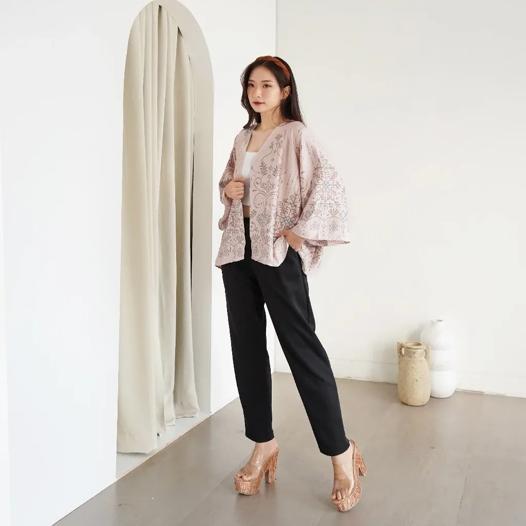 Blazer Batik Wanita Satin All Size