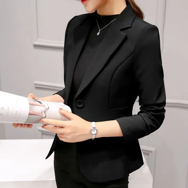 Blazer Wanita Formal Kancing Satu