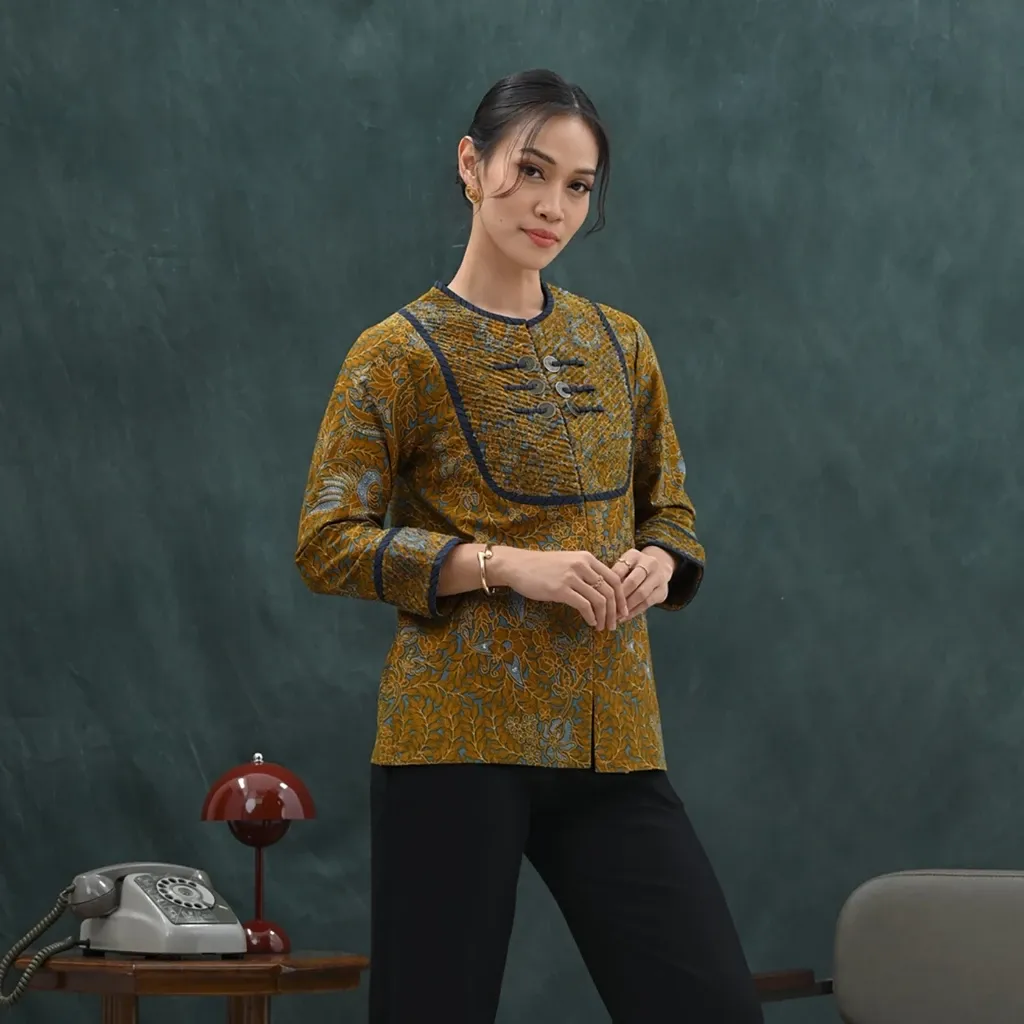 Blouse Batik Modern Nona Rara - Quesera RMB Solo T3596