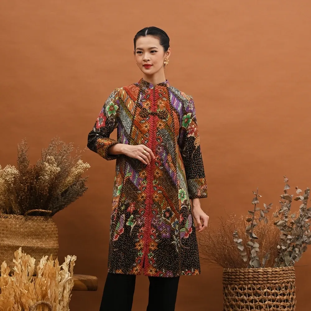 Blouse Batik Wanita Modern Eyes RMB D0466