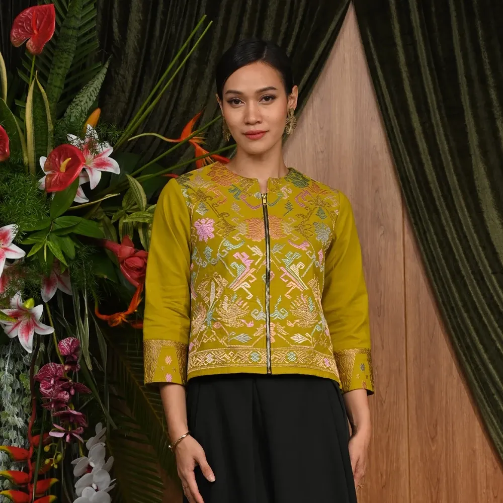 Blouse Batik Wanita Modern Vinta Suksma T3576