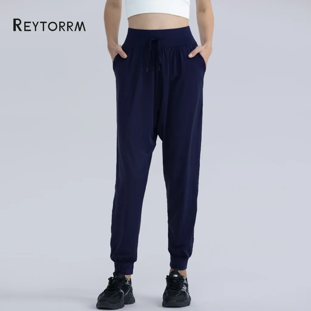 Celana Jogger High Waist Wanita Polos