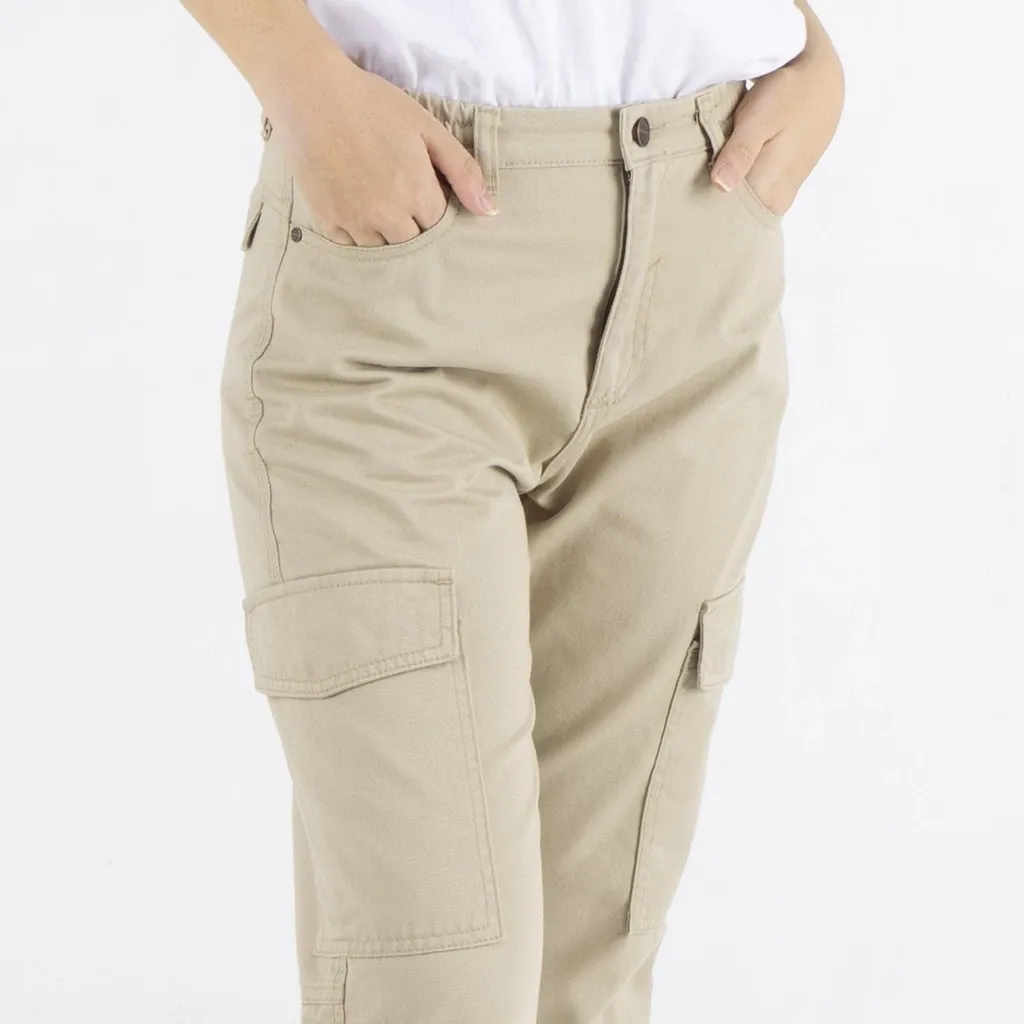 Celana Jogger Wanita CHAEWON 7/8 Cargo Warna Baru