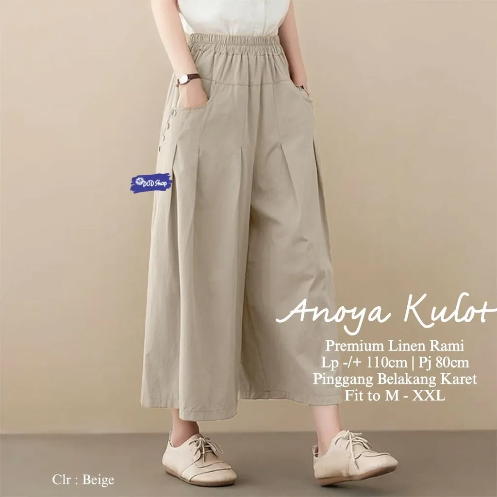Celana Kulot Panjang Wanita Jumbo Karet Santai Big Size Fashion Kekinian Premium Original