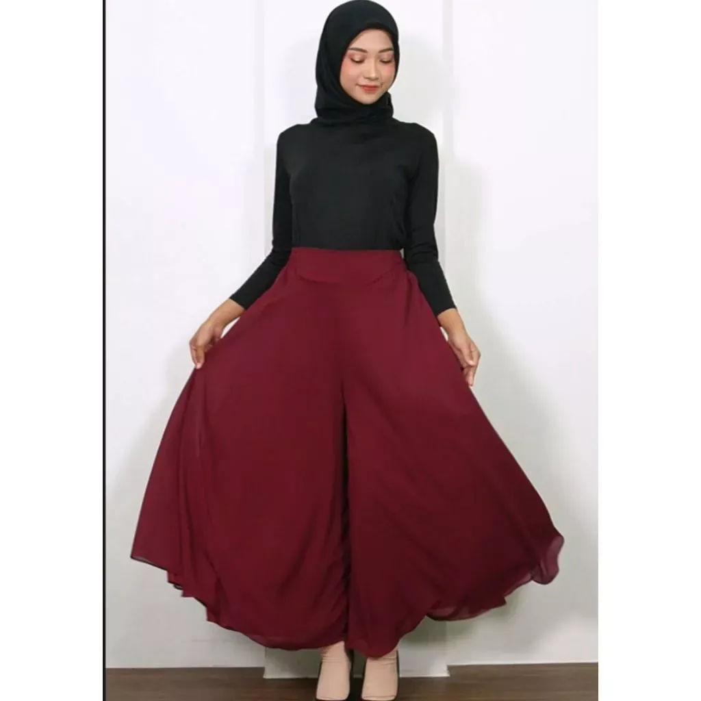 Celana Kulot Panjang Wanita Muslimah Cerutty Babydoll Terbaru