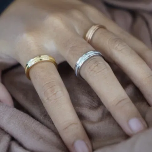 Cincin Rana Mirip Emas Asli - THIQLA - Cincin Wanita & Couple - Anti Karat Seumur Hidup