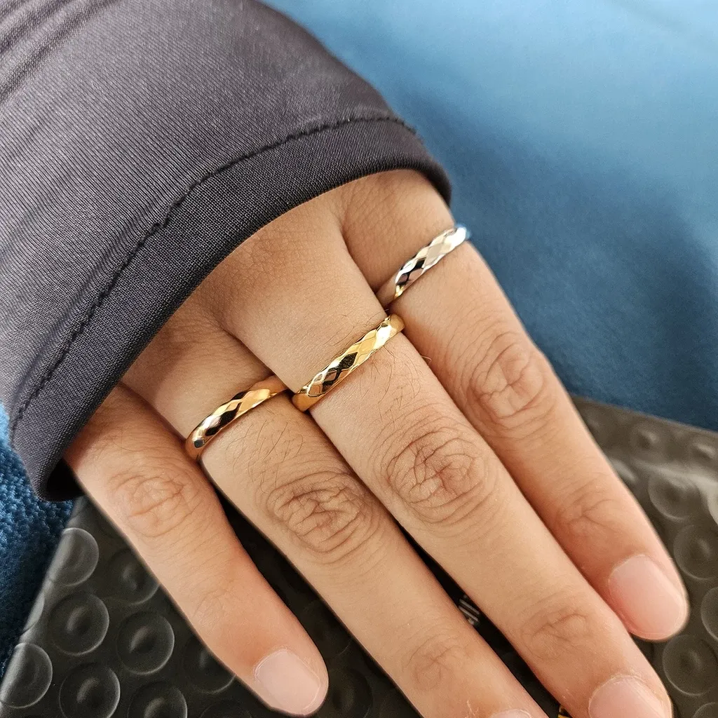 Cincin Thiqla - Cincin Couple Stainless Steel 316L - Anti Karat dan Anti Alergi - Garansi Seumur Hidup