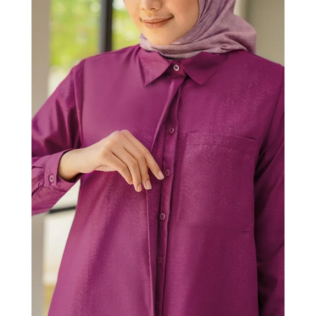 Dareen Shirt Tunik Kerja Antikusut - 8 Warna