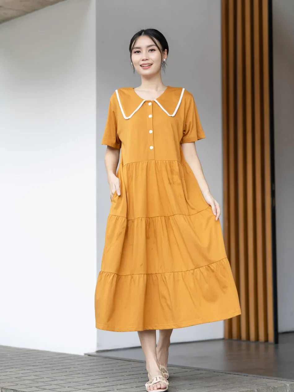 Daster Midi Wanita Korea Forever Sweet