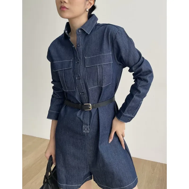Denim Romper Maowear
