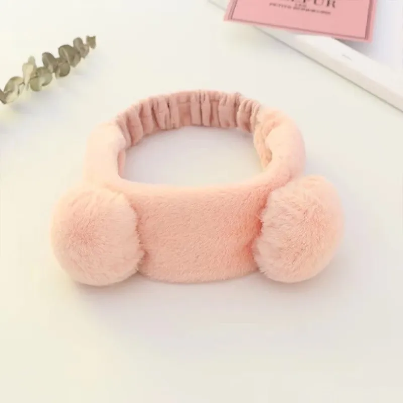 Dulce Luna Pom Pom Headband Putih Pink
