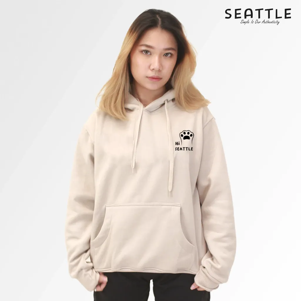 Hoodie Kucing Paw Seattle Pria Wanita