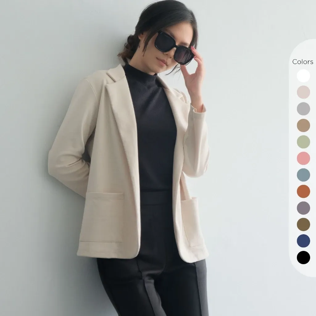 Isla Lora Blazer Lengan Panjang - Outerwear Formal Casual Wanita