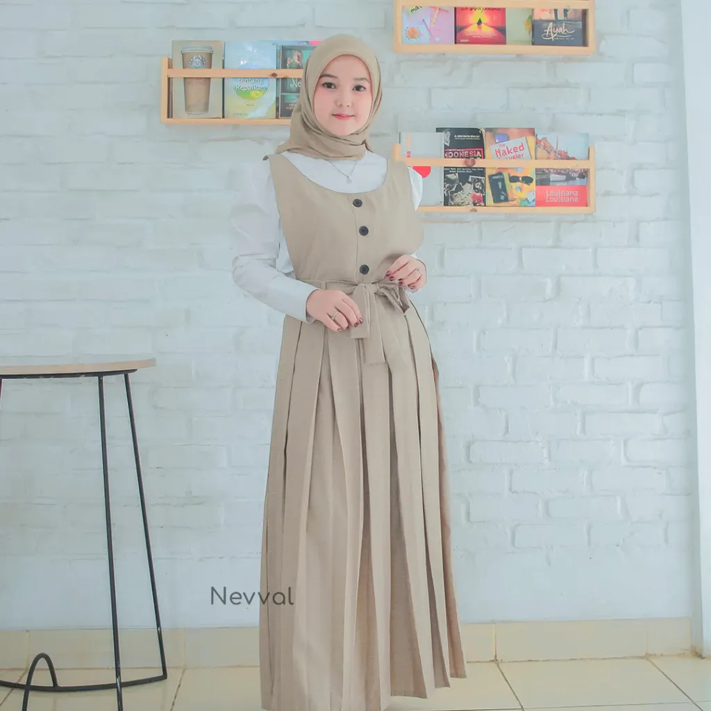Jasmine Overall Dress Wanita Premium