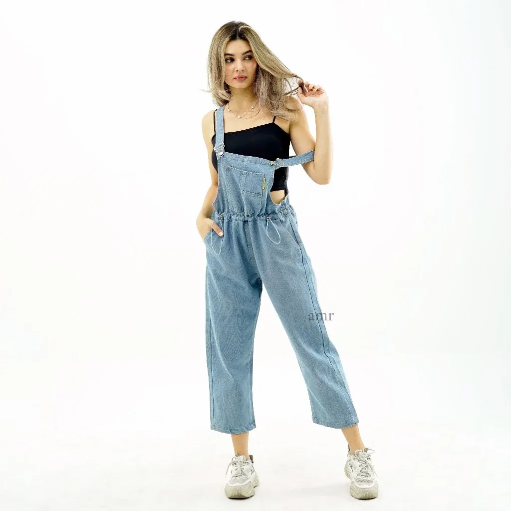 Jumpsuit Jeans Wanita 1070 Biru