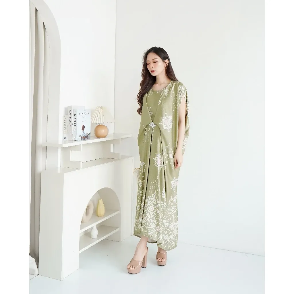 Kaftan Batik Wanita All Size Satin 615-CBP