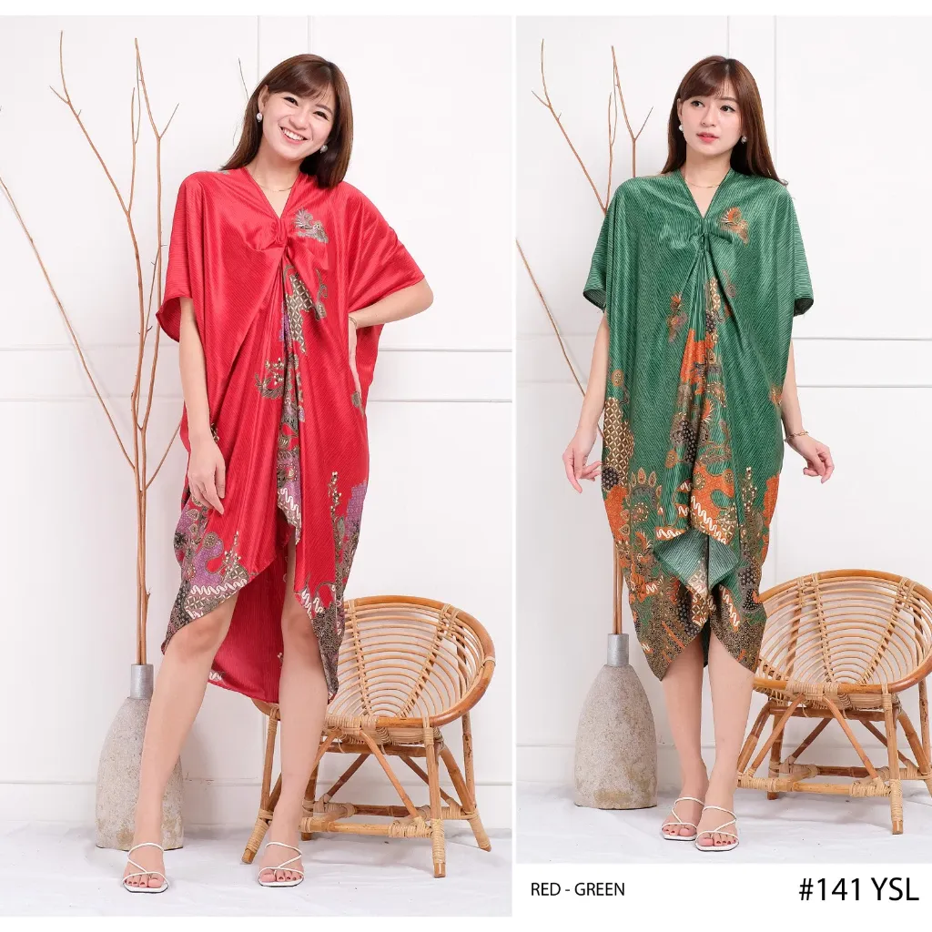 Kaftan Batik Wanita All Size Satin Ramadhan Collection 141
