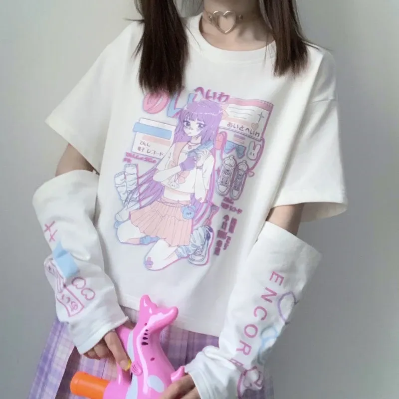 Kaos Crop Oversize Miku DX024