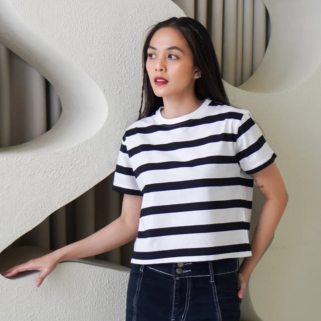 Kaos Crop Top Katun Hollis