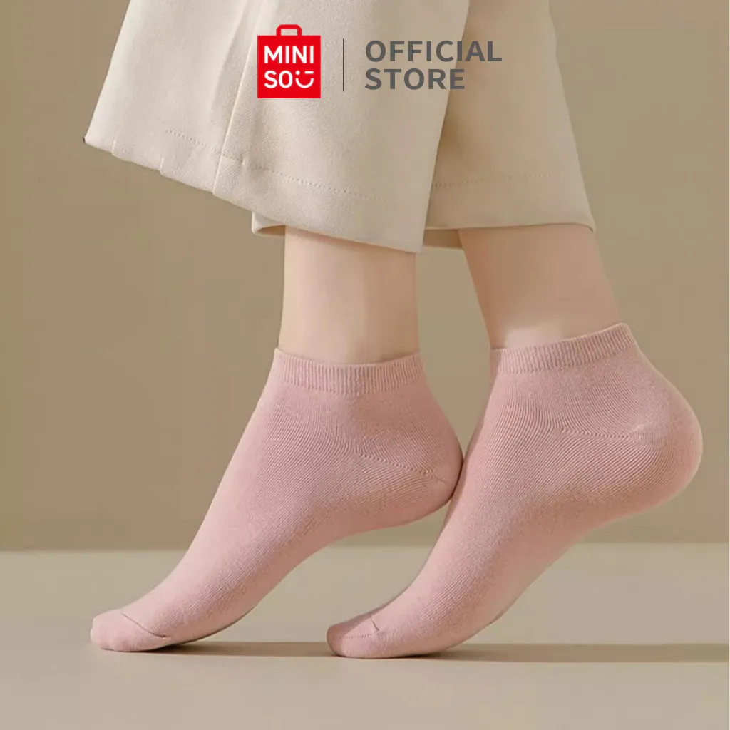 Kaos Kaki Pendek Wanita 3 Pasang Warna Putih