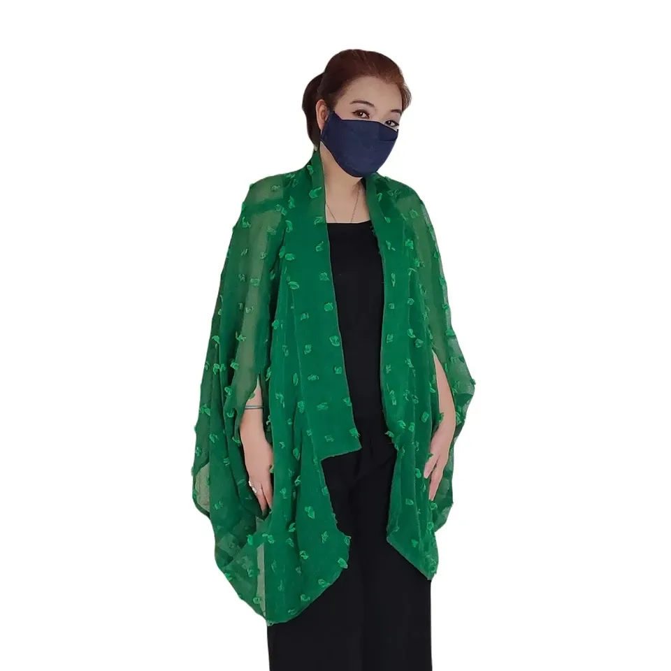 Kardigan Wanita Hijau Kimono Jumbo