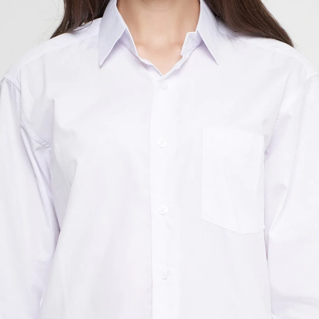 Kemeja Putih Wanita Lengan Panjang