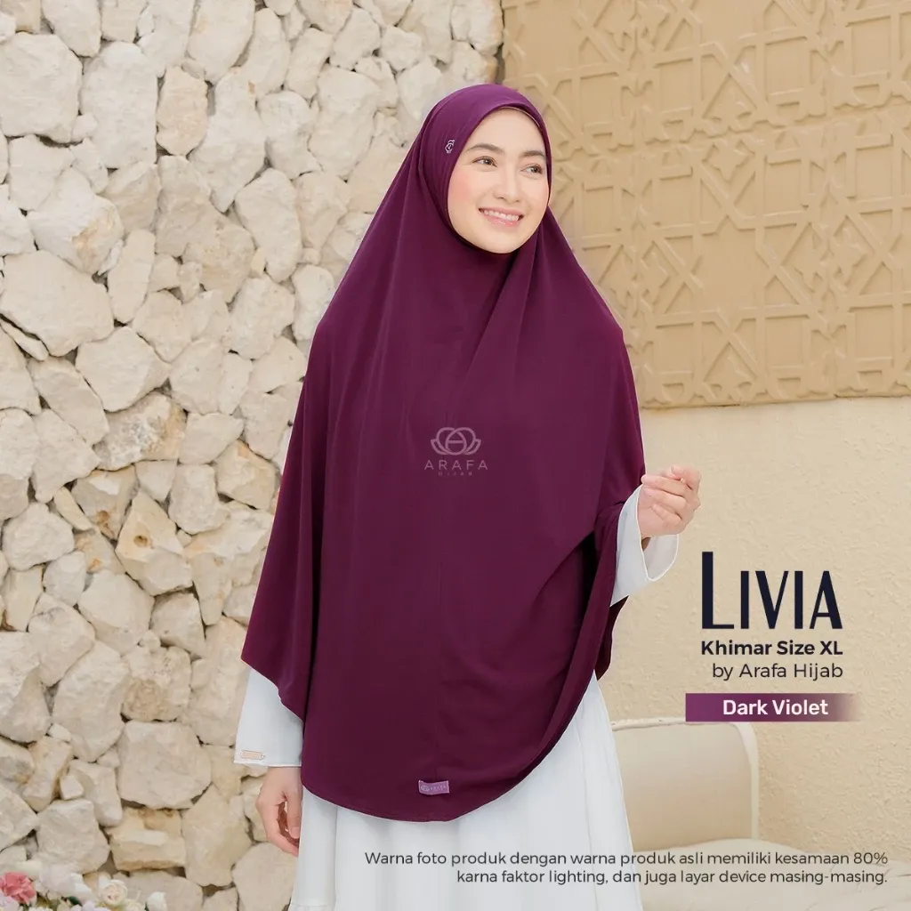Khimar Livia XL - Jilbab Instan Jersey Premium