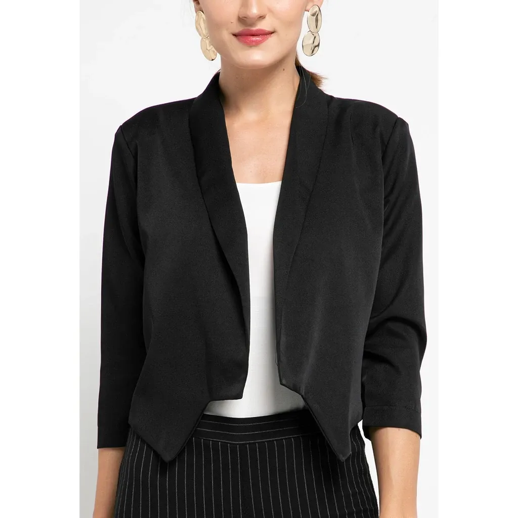 LL Mini Blazer Hitam untuk Wanita