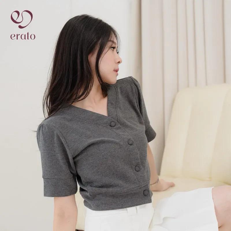 Lola Knit Top - Atasan Rajut Wanita Crop Casual