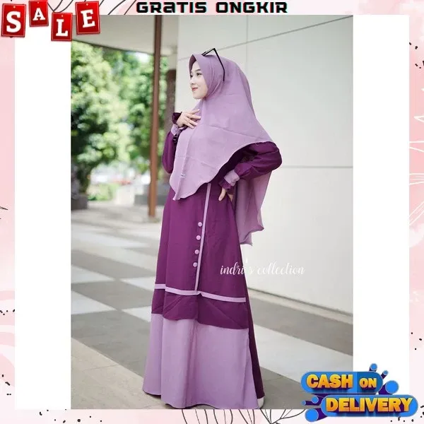 Long Dress Pesta Wanita Murah - Maxi Dress Remaja & Dewasa - Gamis Syar'i Kekinian - Baju Gamis Premium Lebaran 2023 - Gamis Jumbo Itycrepe Terbaru