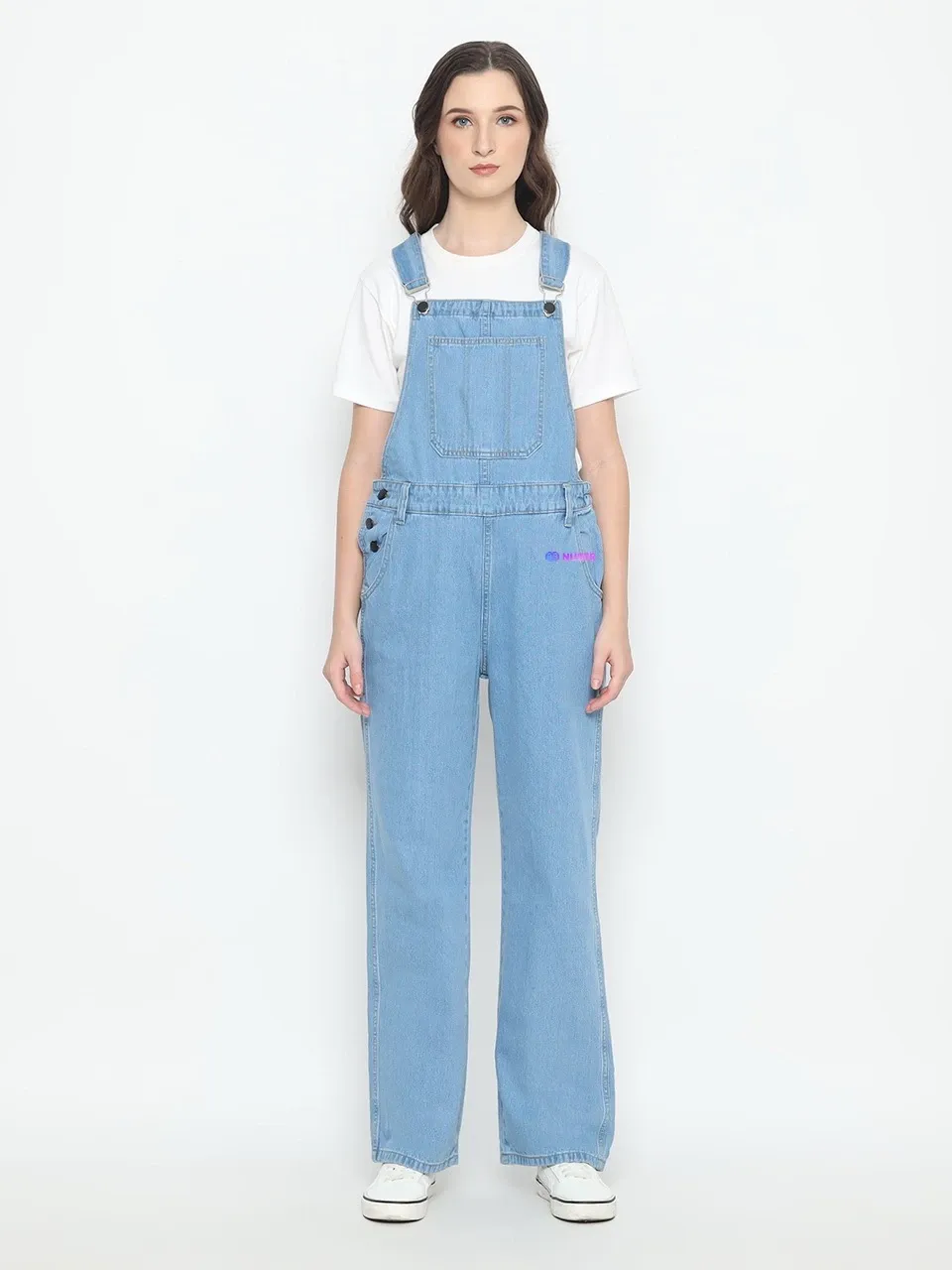 NUBER Jumpsuit Jeans Navy dan Hitam