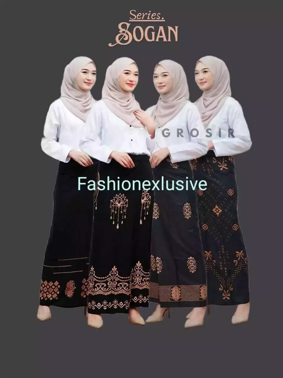 Paket Hemat 4 Sarung Wanita Santri Motif Sogan