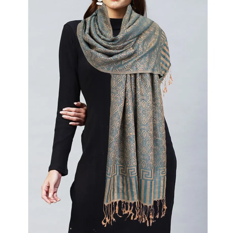 Pashmina Wanita Motif Bateeqa Reversible