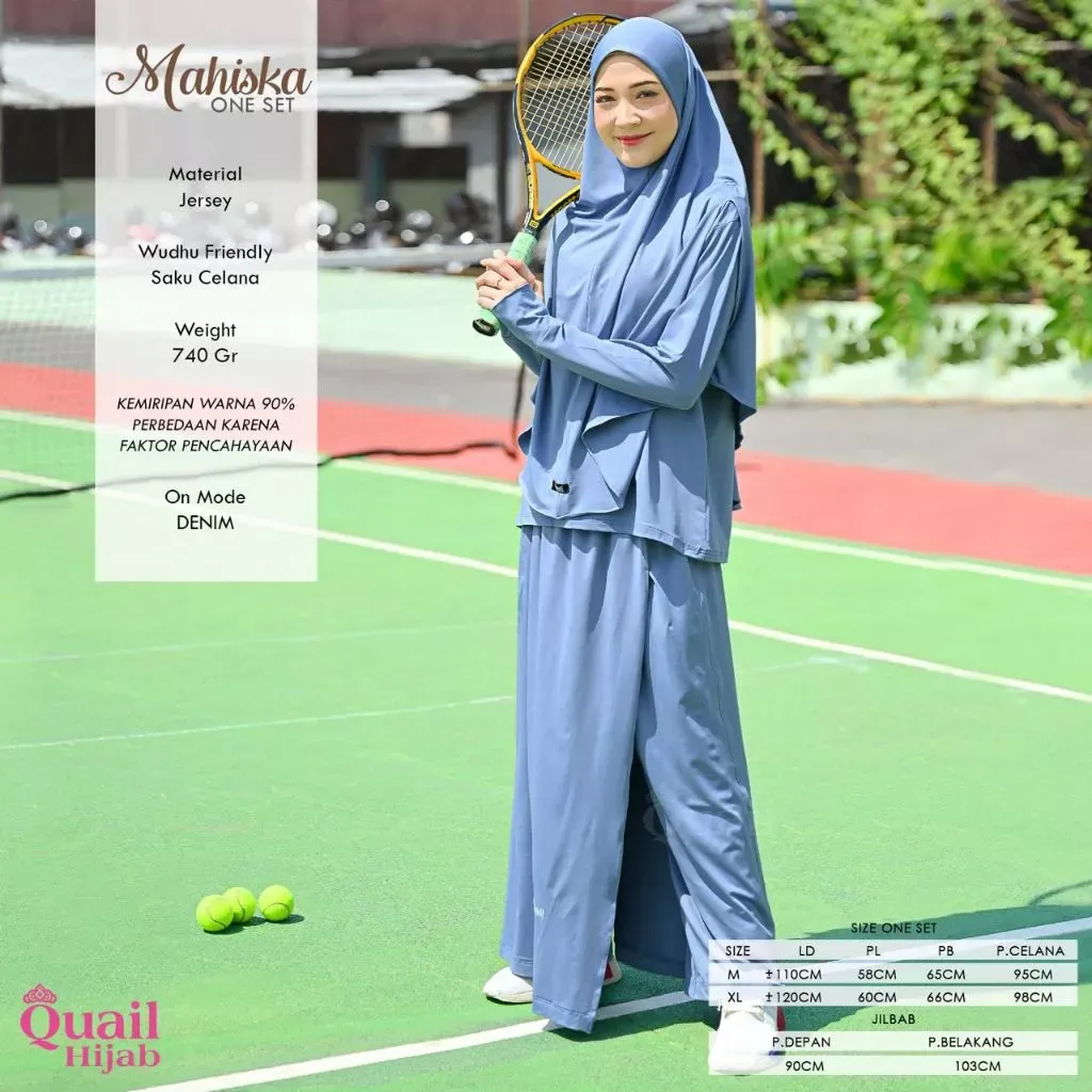 Quail Hijab Mahiska Set Jumbo Olahraga