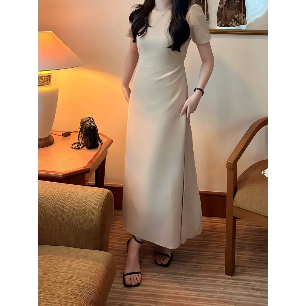 Rui Midi Dress - 4 Warna - Gaya Formal Korea