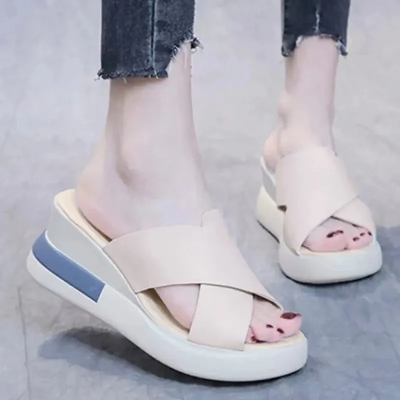 Sandal Wedges Wanita RJ31 Tinggi 5cm