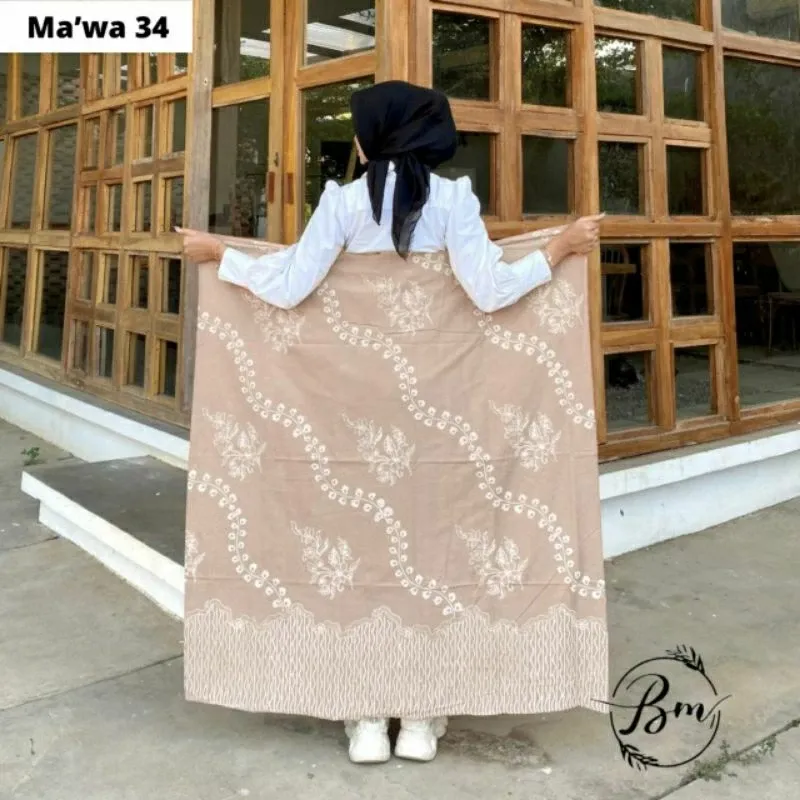 Sarung Batik Perempuan Motif Santri Bahan Katun Terbaru dan Terlaris