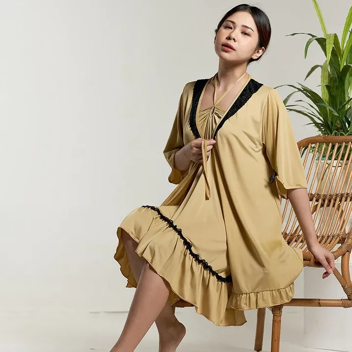 Set Kimono Tidur Wanita Big Size Marisca
