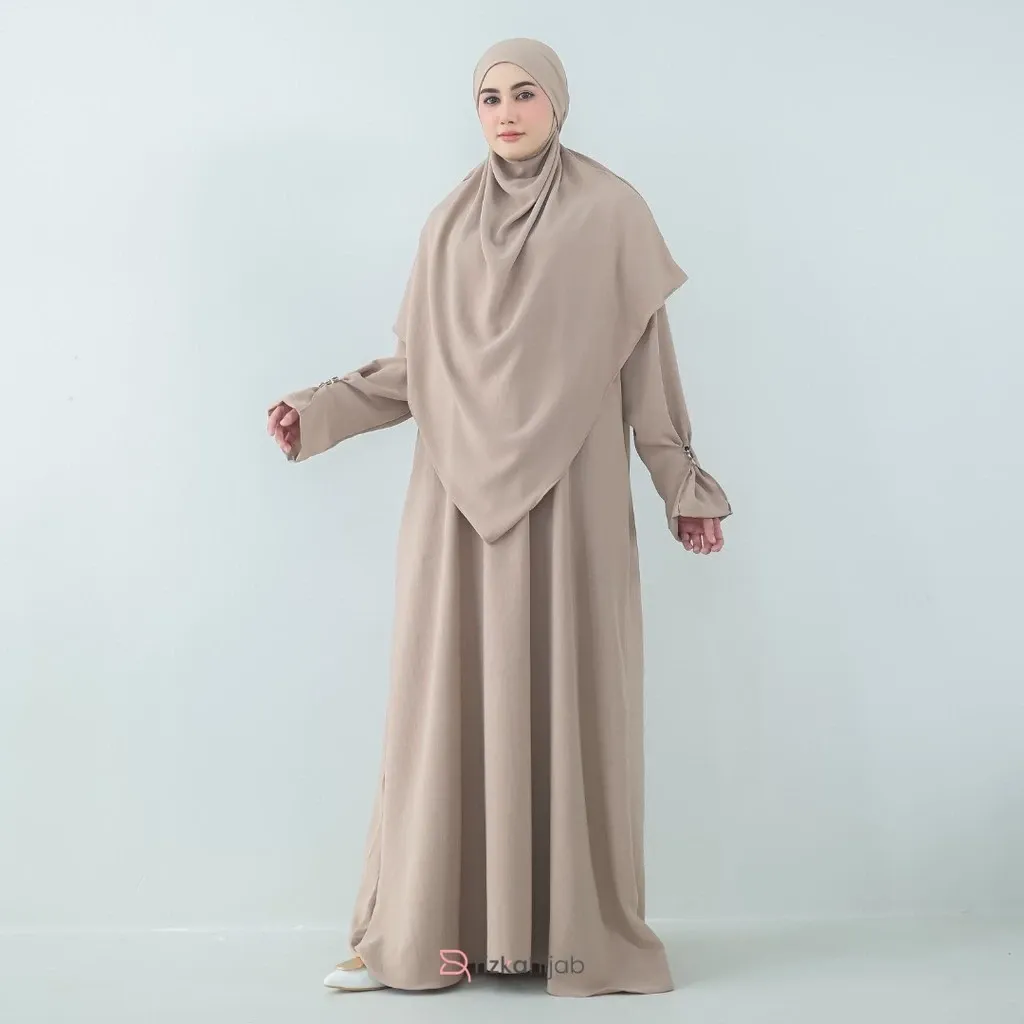 Shafeeya Abaya Set dengan Khimar Rizka Hijab