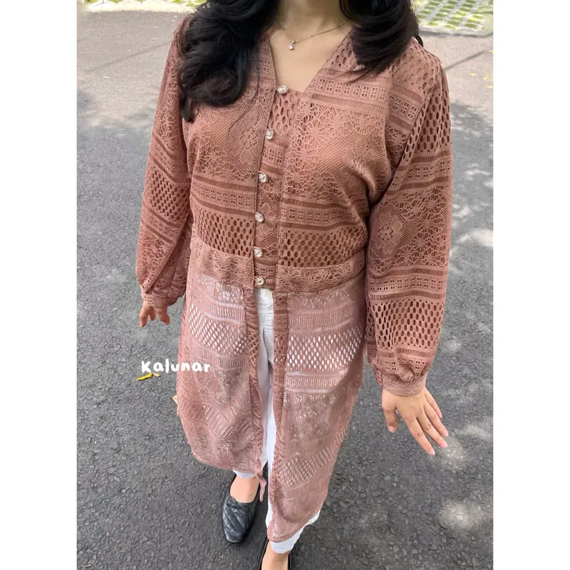 Sora Tunik Brukat Wanita