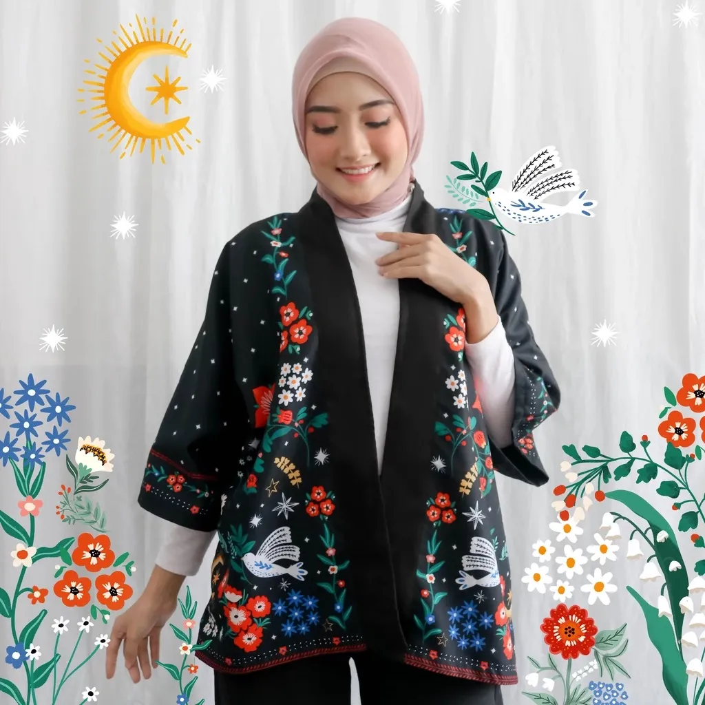 SOVLO Kitowa Kimono Wanita