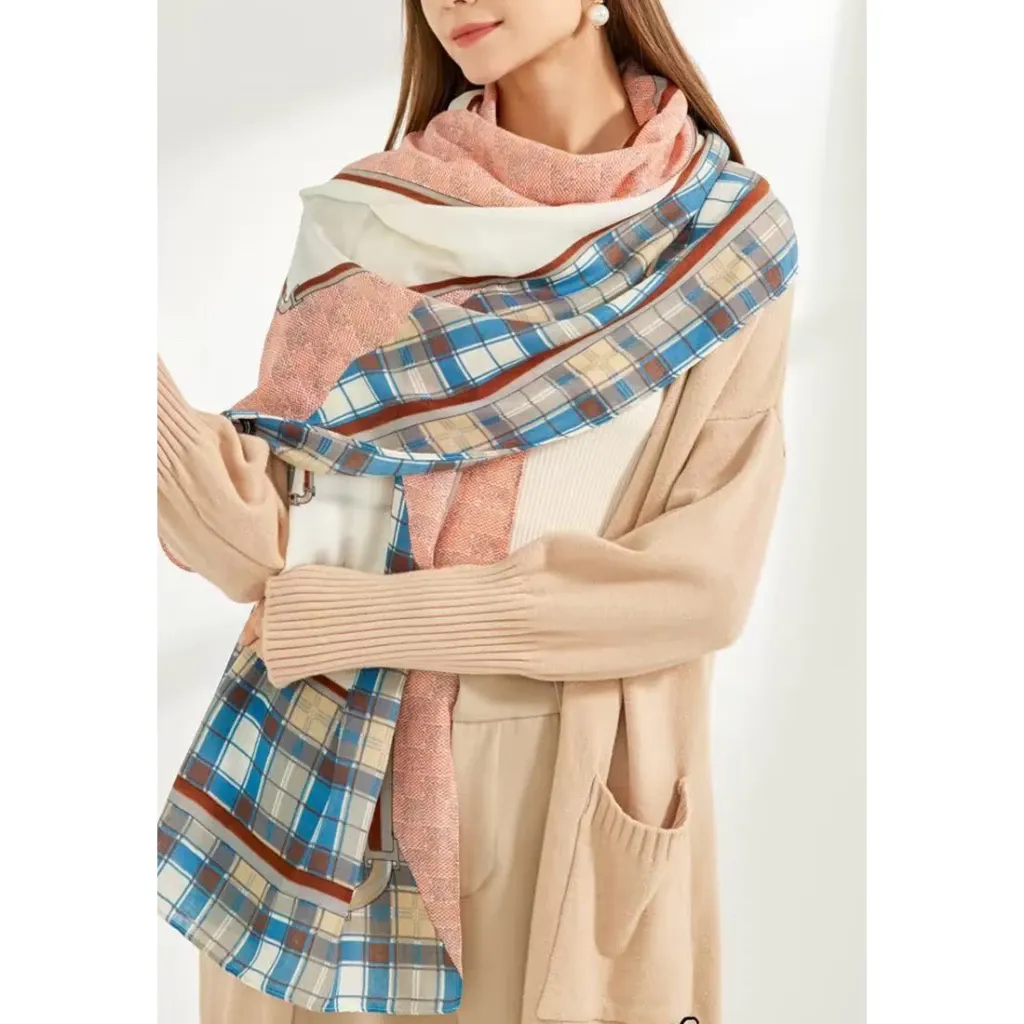 Syal Wanita Celina Checkered Viscose