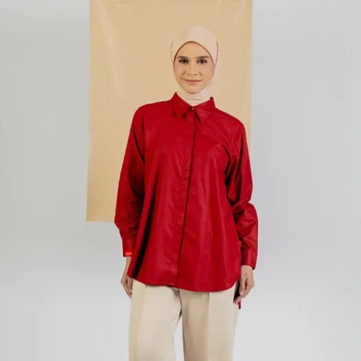 Tunik Kemeja Wanita Katun Prada & Pamela