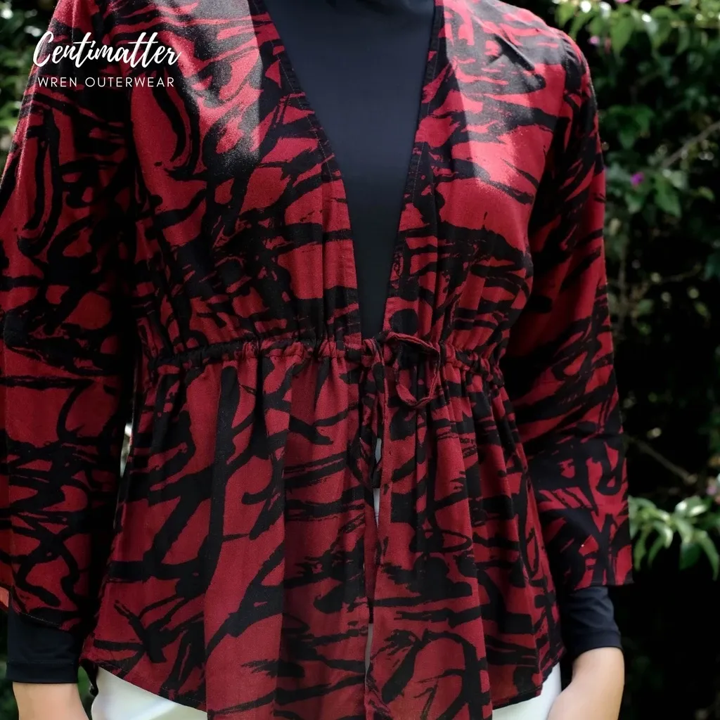 Wren Outerwear - Kimono Wanita Motif