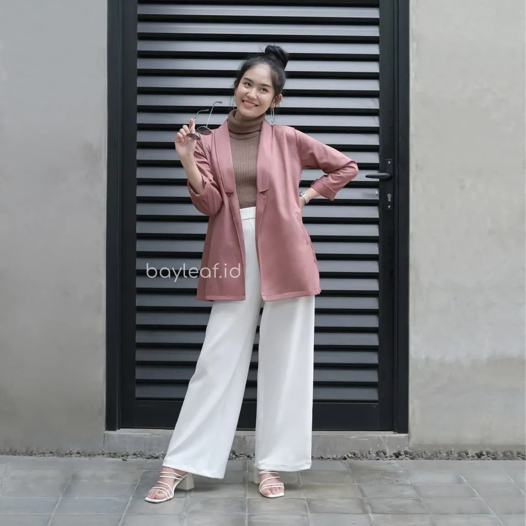 Zenn Outer Basic Blazer Wanita Warm Tone